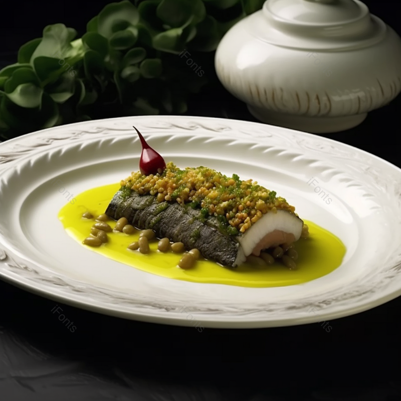 餐桌上的美食小米烩海特写镜头,高清,摄影图,摄影图片,图片大全,摄影图免费下载